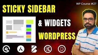 Sticky Sidebar in WordPress | WordPress Full Course in Hindi | Robin Mehta