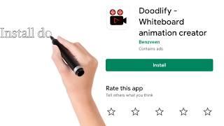 doodlify/benime or  whiteboard animation software free