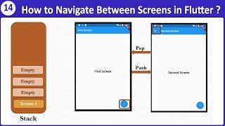 14 How to Navigate Between Screens in Flutter ? Use WillPopScope and Perform Push and Pop operations