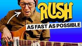 Pro Bassist Learns RUSH As Fast As Possible