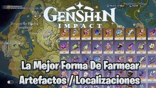 La Mejor Forma De Farmear artefactos / Localizaciones Genshin Impact