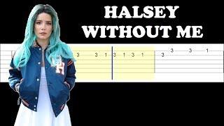 Halsey - Without Me (Easy Guitar Tabs Tutorial)