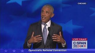 Former President Barack Obama Full Remarks at 2024 Democratic National Convention