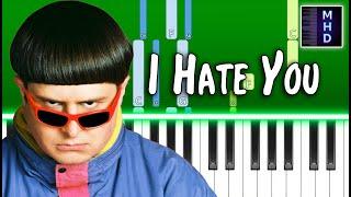 Oliver Tree - I Hate You - Piano Tutorial
