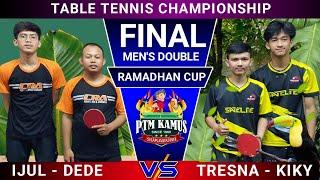 FINAL Kiky - Tresna SATELITE  Ijul - Dede CRA Table Tennis Championship Men's Double Ramadhan Cup