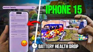 iPhone 15 Battery Health: BGMI's Impact on Battery Life - 6 Month Review