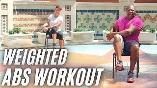 Weighted ABS WORKOUT (Chair exercises)