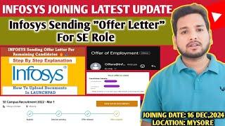 #Infosys Sending Mass Offer Letter || Onboarding Update || Pre-training || Mysore Training, Joining