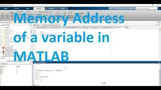 How to get the memory address of a variable in Matlab