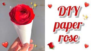 How to make Realistic, Easy paper Roses | DIY Paper Rose| paper flowers |How to make rose with paper