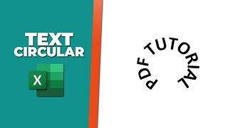 How to make text circular in excel