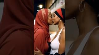 Love in the Crowd | Muslim Lesbian Couple’s Bold Expression. #MuslimLGBT,  #LesbianCouple,