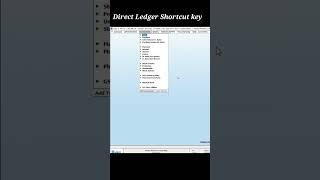 Account Ledger Shortcut Key In Busy Software #shortvideo #shortviral #shortsvideo #shortsfeed #short