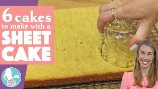 6 Cakes to Make from Sheet Cakes (Rectangular Cakes)