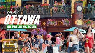 Ottawa Canada Summer June 2024 Saturday 4K UHD (HDR) 60 fps Walking Tour