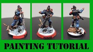 Painting Cadian Shock Troops (Minka Lesk) tutorial guide | Astra Militarum | Warhammer 40,000