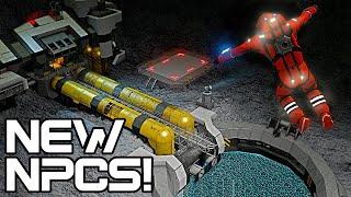 Exploring the new NPCs with Capac - Space Engineers Contact update