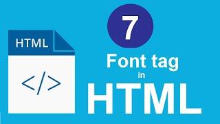 7. Font tag and its attributes in HTML (For Beginners)