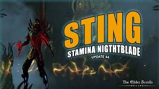 ESO - STING - Stamina Nightblade Build - 2025