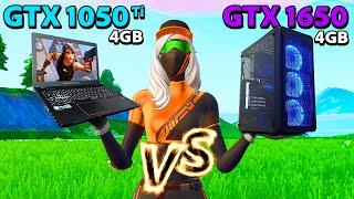 GTX 1050ᵀᶦ ᴠs GTX 1650 | Fortnite Reload  LAPTOP ᴠs PC ️