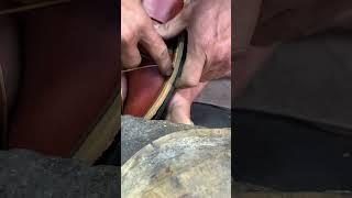 Stitches leather asmr #leather #foot