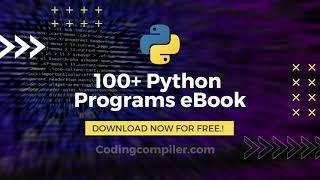 100+ Python Programs eBook For Free Download | Python Programming Examples eBook Free Download.!