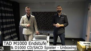 TAD M1000 Endstufe & D1000CD/SACD Spieler/ Vorstufe - High End Audio Unboxing