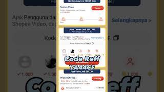 CODE REFFERAL VIDIO SHOPEE