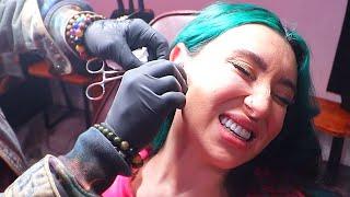 Getting the WORST PIERCING of My Life... this hurt