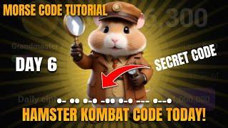 DAY 6! MORSE CODE HAMSTER KOMBAT TODAY JUNE 11 DAILY CIPHER