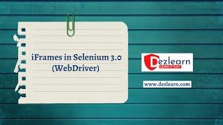 Working with Frames / iFrames in Selenium 3.0 (WebDriver)