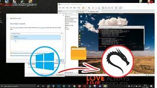 Share Files Between Windows 10 And Kali Linux | Windows 10 and Kali Linux Virtualbox | VMware LAN