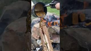 Bushcraft skills: Torch Made of Natural Materials #survival #bushcraft #outdoors #camping