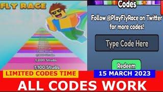 *ALL CODES WORK* [x2] Fly Race! ROBLOX | March 15, 2023