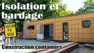 Construction container - Isolation extérieure et bardage des containers - J+20 J+30