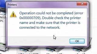 How to Fix cannot  Set Default Printer With Error : 0x00000709