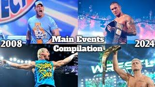 All Of WWE PPV Main Events Match Card Compilation (2008 - 2024)