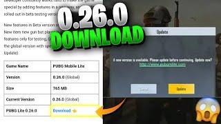 Pubg Mobile Lite 0.26.0 Update Download  | Pubg lite New Update Release Date And All New Features |