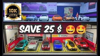 OMG ️ So easy! Making Garage Diorama (10K Views) Tutorial Save your Money! AR Diecast Special