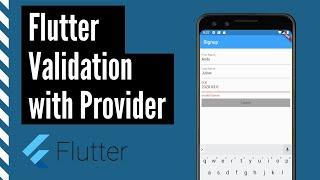 Flutter Validation with Provider