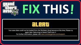 Fix GTA 5 Your save data could not be loaded from the Rockstar cloud server at this time