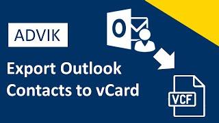 How to Export Outlook Contacts to vCard File | Updated 2024 Tutorial