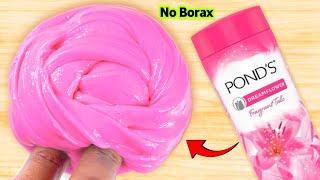 How to make Slime with Ponds Powder No Borax 100% Working Recipe [ASMR]