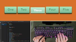 ASMR Programming - Single Element HTML and CSS 3D Button with Glow Effect - No Talking