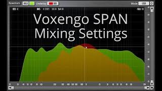 Mixing With Your Eyes: Voxengo SPAN mixing settings