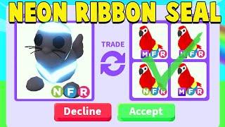 Trading NEON RIBBON SEAL in Adopt Me!