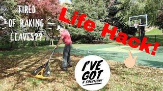 Life Hack - Leaf Clean-up Made Easy