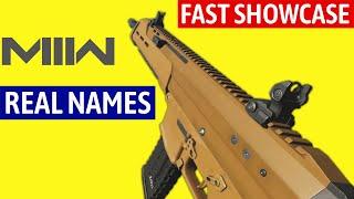 COD MW3 2023 - All Weapons - REAL Names - Fast Showcase