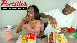 MOST OVER-RATED CHICAGO RESTAURANT! | Portillos Italian Beef MUKBANG