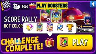 Play 2 Booster/ Hot Color Solo Challenge Score Rally /1225 Score/Match Masters
